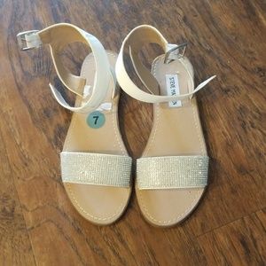 Steve Madden Rhinestone Flat Sandals